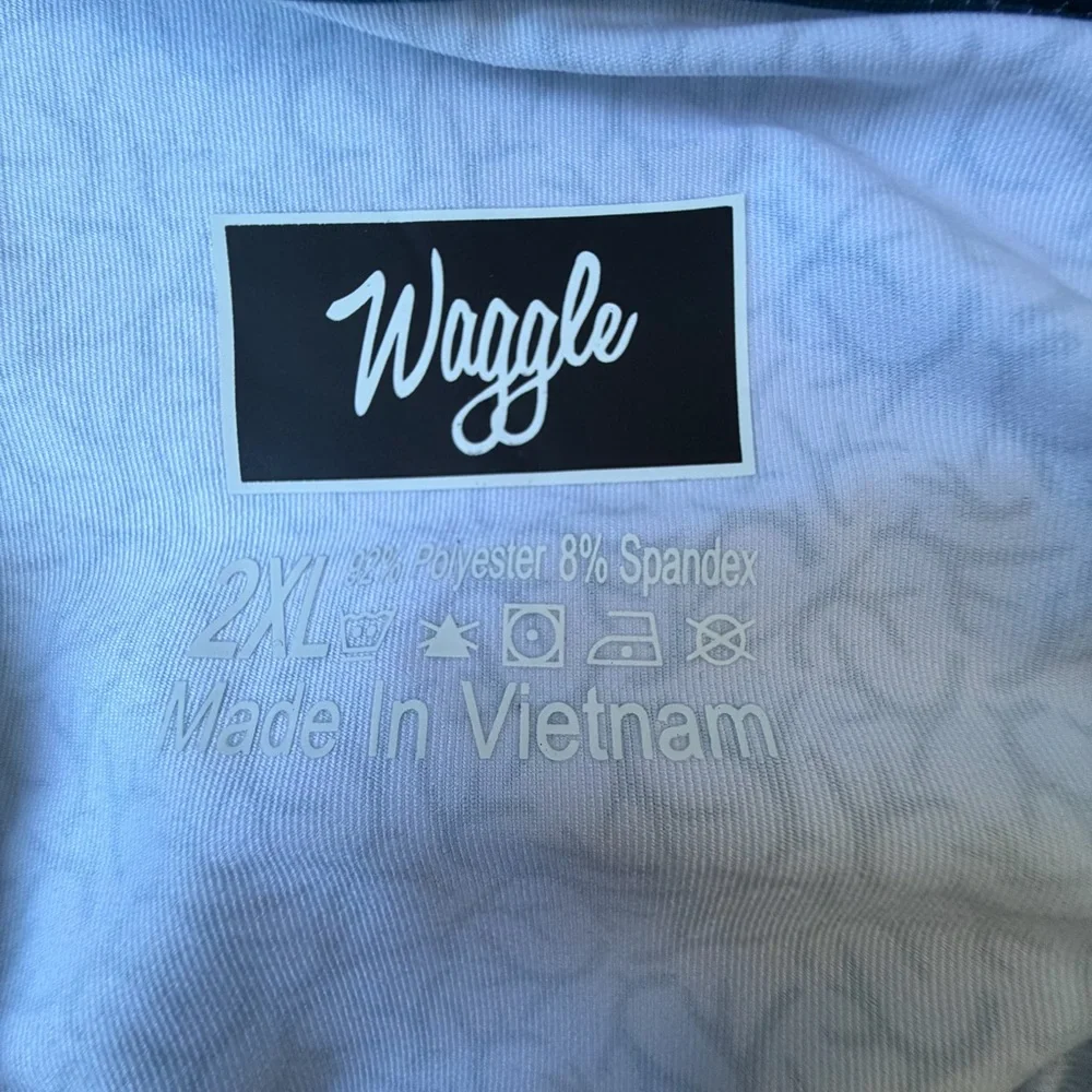 Waggle Performance Polo Antlers Stretchy Active Golf Office Plus Size - Picture 6 of 6